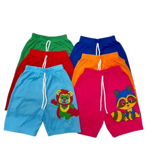 กางเกงขา3ส่วนสีสดช้าง