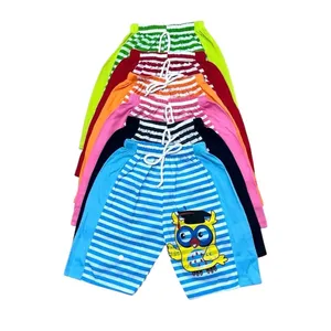 กางเกงขา3ส่วนสีแถบริ้ว